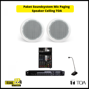 Paket PA System Mic Paging Speaker TOA - 2 Speaker